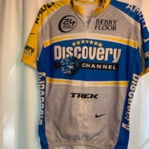 Discovery Channel Bicycle Cycling Jersey Sz L